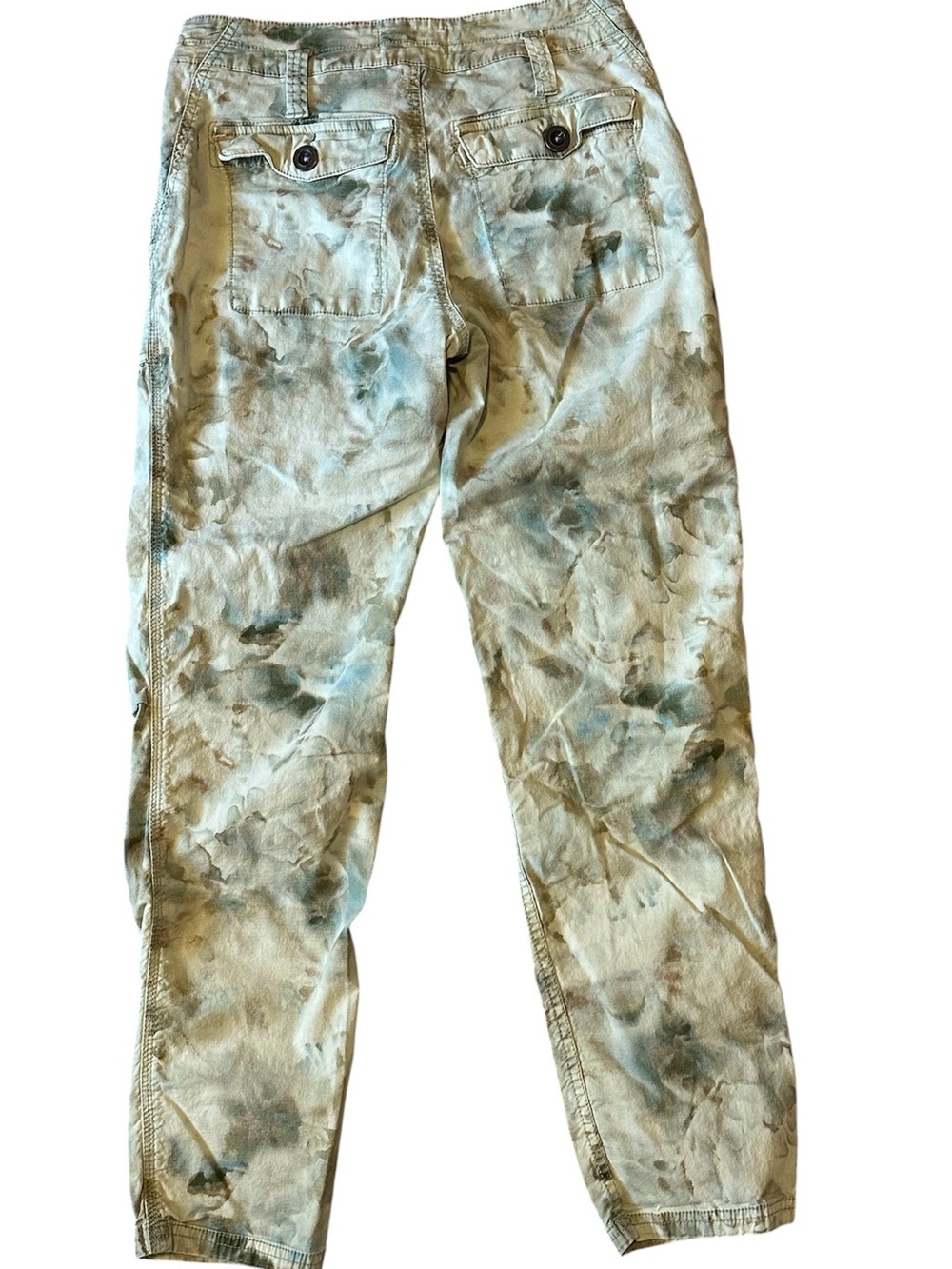Anthropologie THE WANDERER Cargo Pants with Blue Tie-Dye Accents - Size 25 - Picture 6 of 11